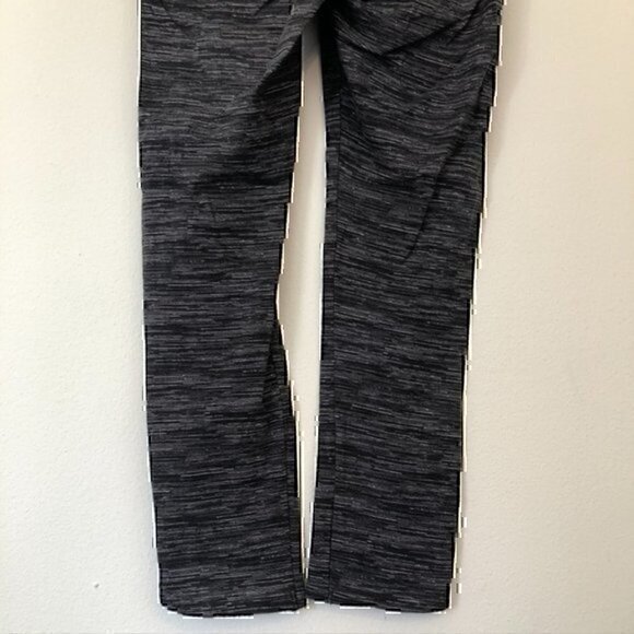 AERIE AMERICAN EAGLE Gray Black Space Dye High Waisted Rise Cropped Leggings S - Picture 10 of 10